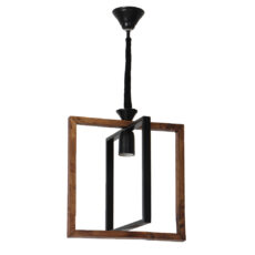 چراغ آویز تک شعله شاهان تک مدل WOOD 5