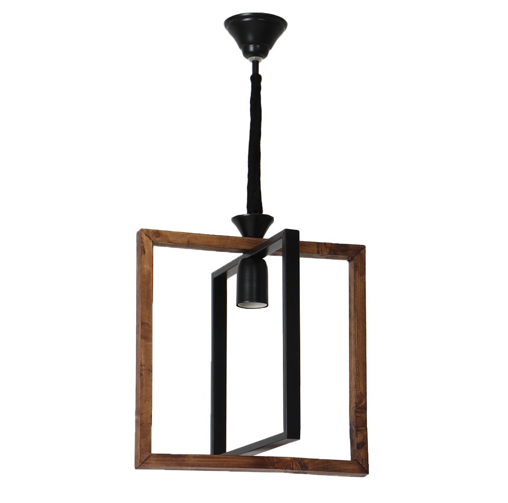 چراغ آویز تک شعله شاهان تک مدل WOOD 5