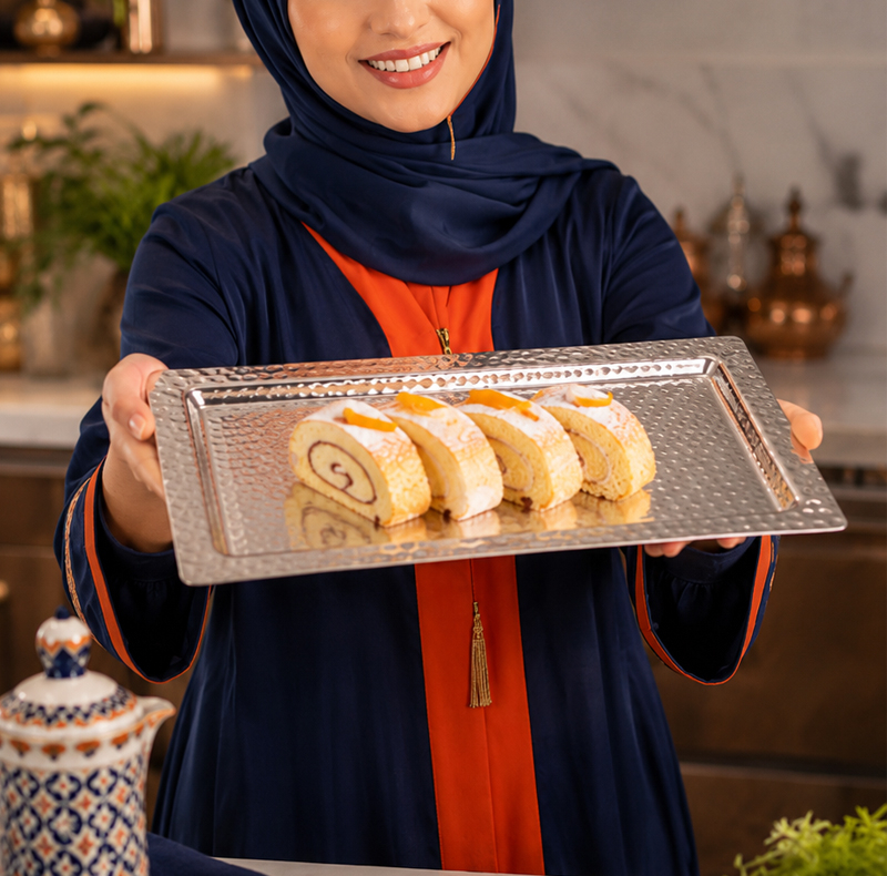 رولت خوری مسی مدل مستطیلی کد ZH329.1