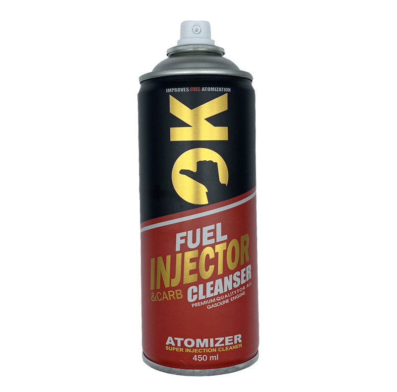 اسپری انژکتور شوی خودرو اوکی مدل FUEL حجم 450 میلی لیتر مجموعه دو عددی