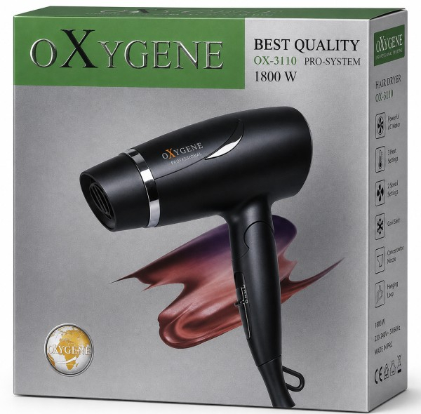 سشوار مسافرتی 1800 وات اکسیژن مدل OX3110