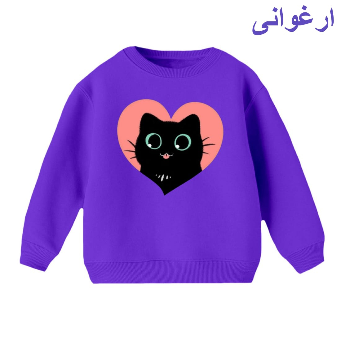 سویشرت بچگانه مدل گربه کد 6