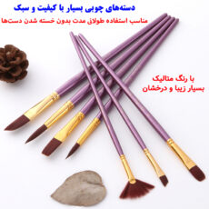 ست قلم مو ژوتینگ کد Professional Violet به همراه پالت مجموعه 13 عددی