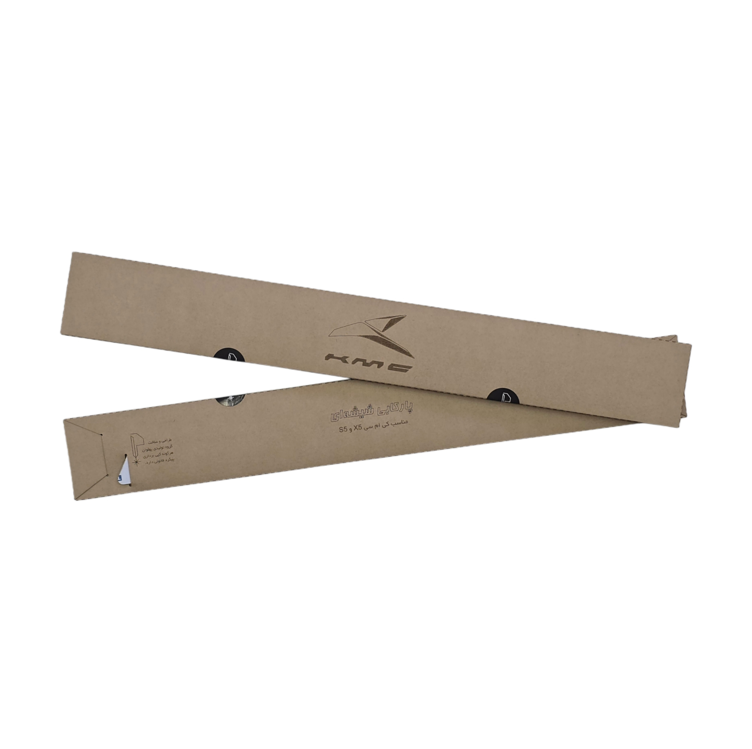 پارکابی خودرو پهلوان مدل شیشه ای کد X5P1 مناسب برای کی ام سی ایگل و X5 بسته چهار عددی
