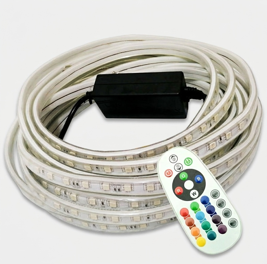 ریسه ال ای دی مدل  شلنگی RGB طول 5 متر به همراه ریموت