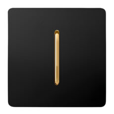 کلید تک پل آسیا مدل کریستال BLK-GLD