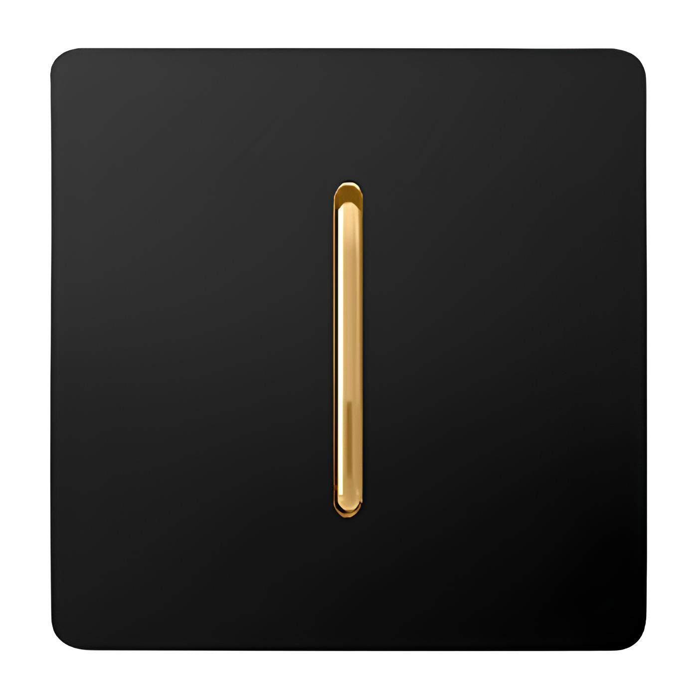کلید تک پل آسیا مدل کریستال BLK-GLD