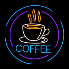 چراغ نئونی طرح coffee کد CO2025