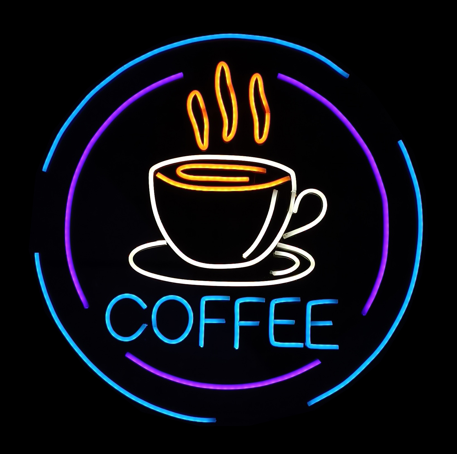 چراغ نئونی طرح coffee کد CO2025