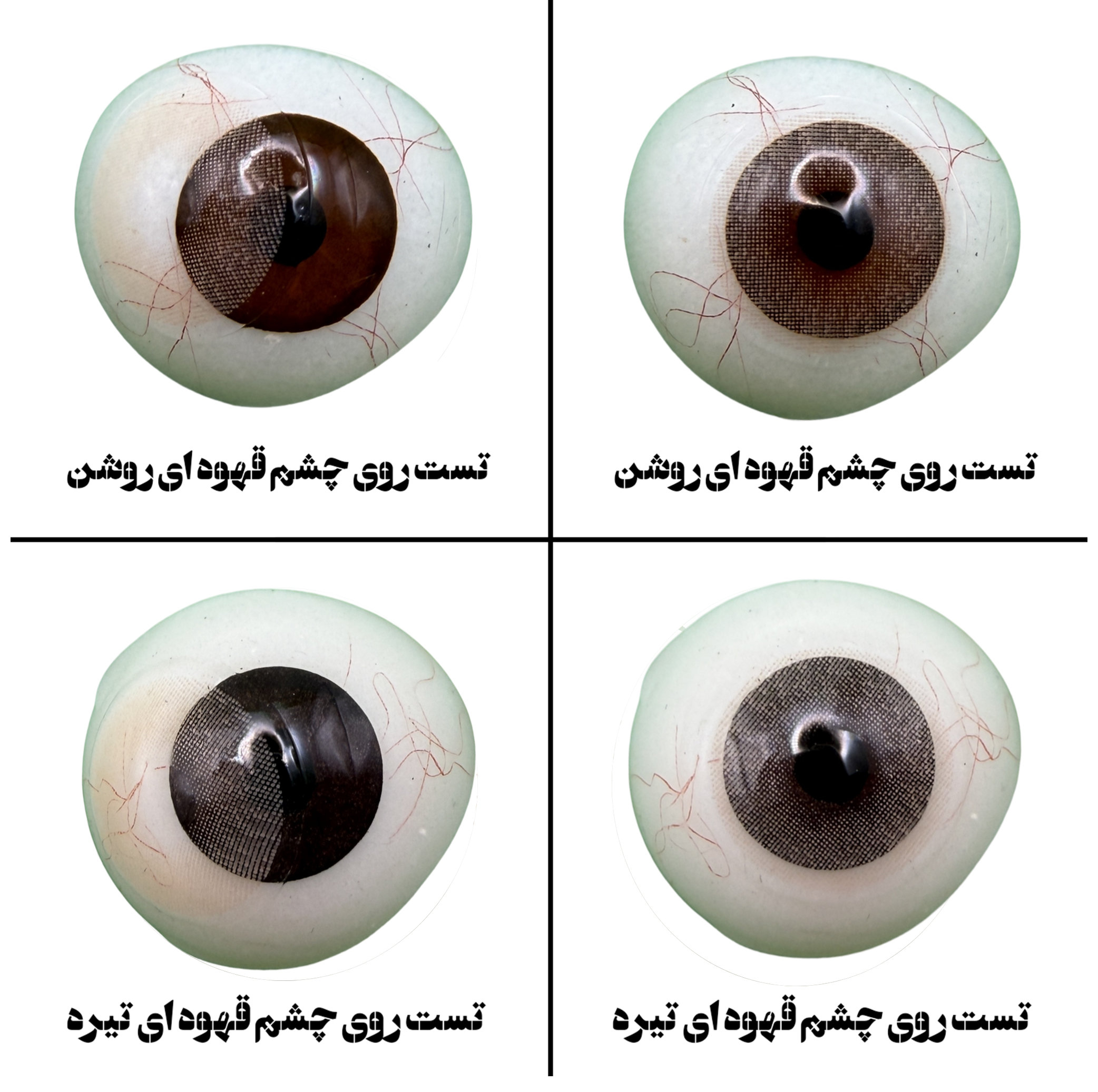 لنز چشم هرا گریس تمیم کانتکت لنز مدل LUMINO HAZEL کد 29 رنگ عسلی خاکی روشن بدون دور