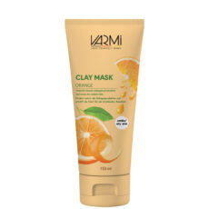 ماسک صورت خاک رسی پرتقال وارمی مدل Clay Mask حجم 150 میلی‌لیتر ضد جوش و آکنه، سم‌زدای عمقی، حاوی کپسول ویتامین C، روشن‌کننده و سفت‌کننده پوست، مناسب پوست چرب و مختلط