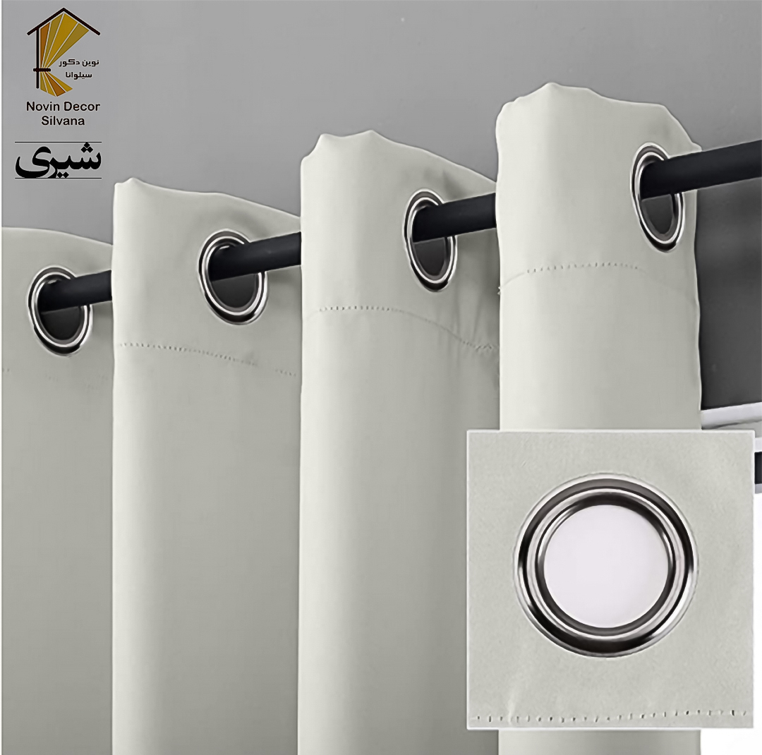 پرده نوین دکور سیلوانا مدل کتان NY31 سایز 280x140 سانتی‌متر