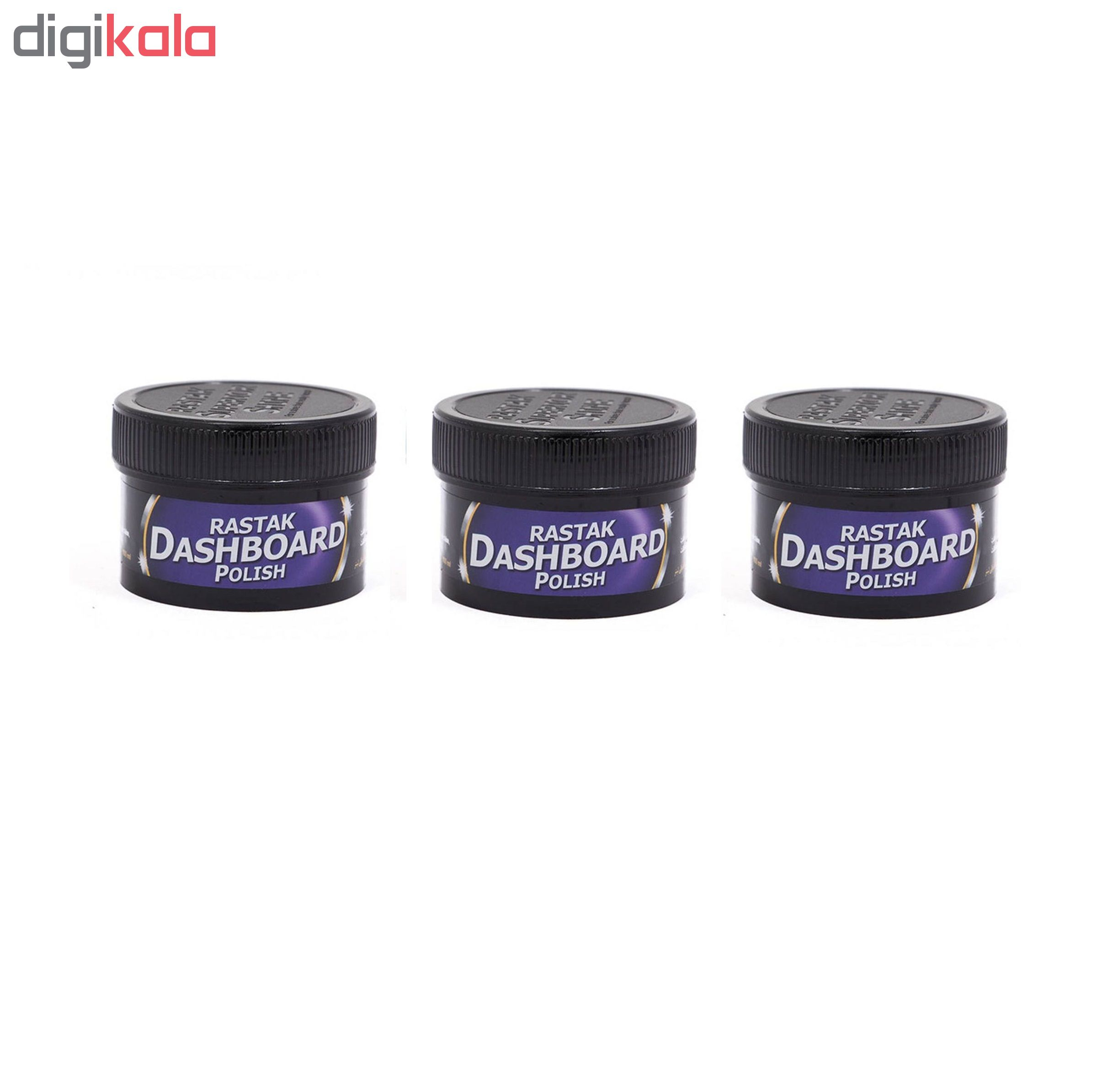 واکس داشبورد رستاک مدل A15 حجم 150میلیلیتر بسته 3 عددی