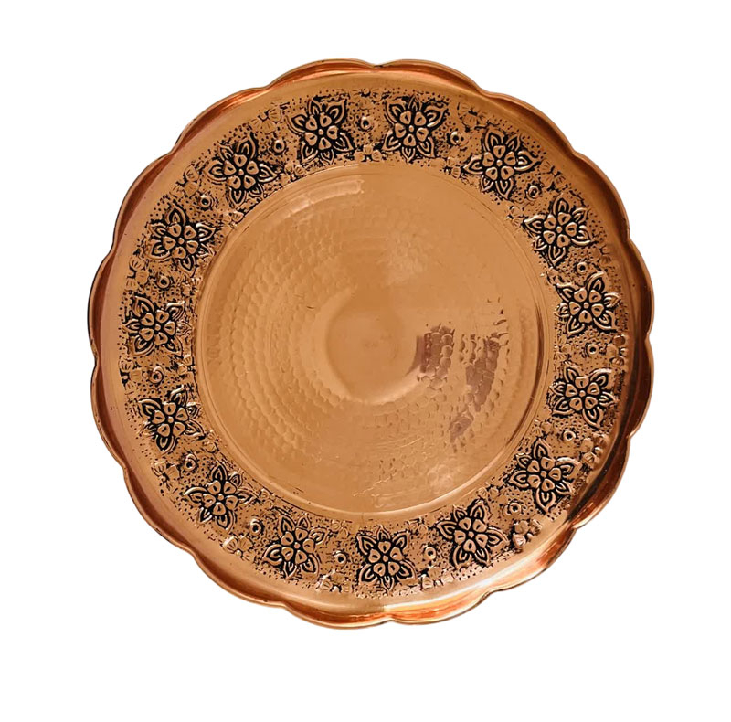 شیرینی خوری مسی مدل آفتاب گردان کد ZH321.13