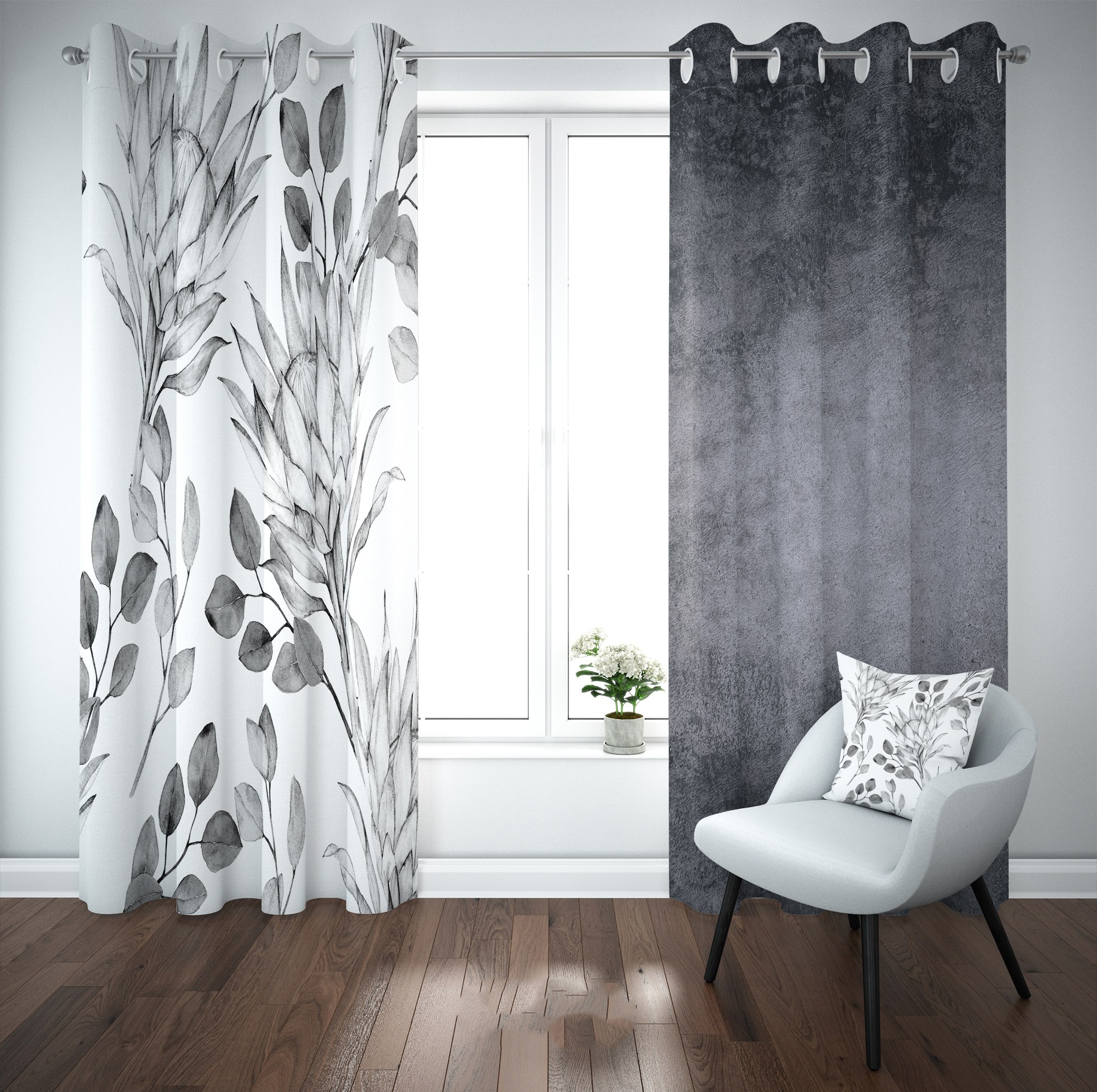 پرده مدل b2039 سایز 280x140 سانتی‌متر