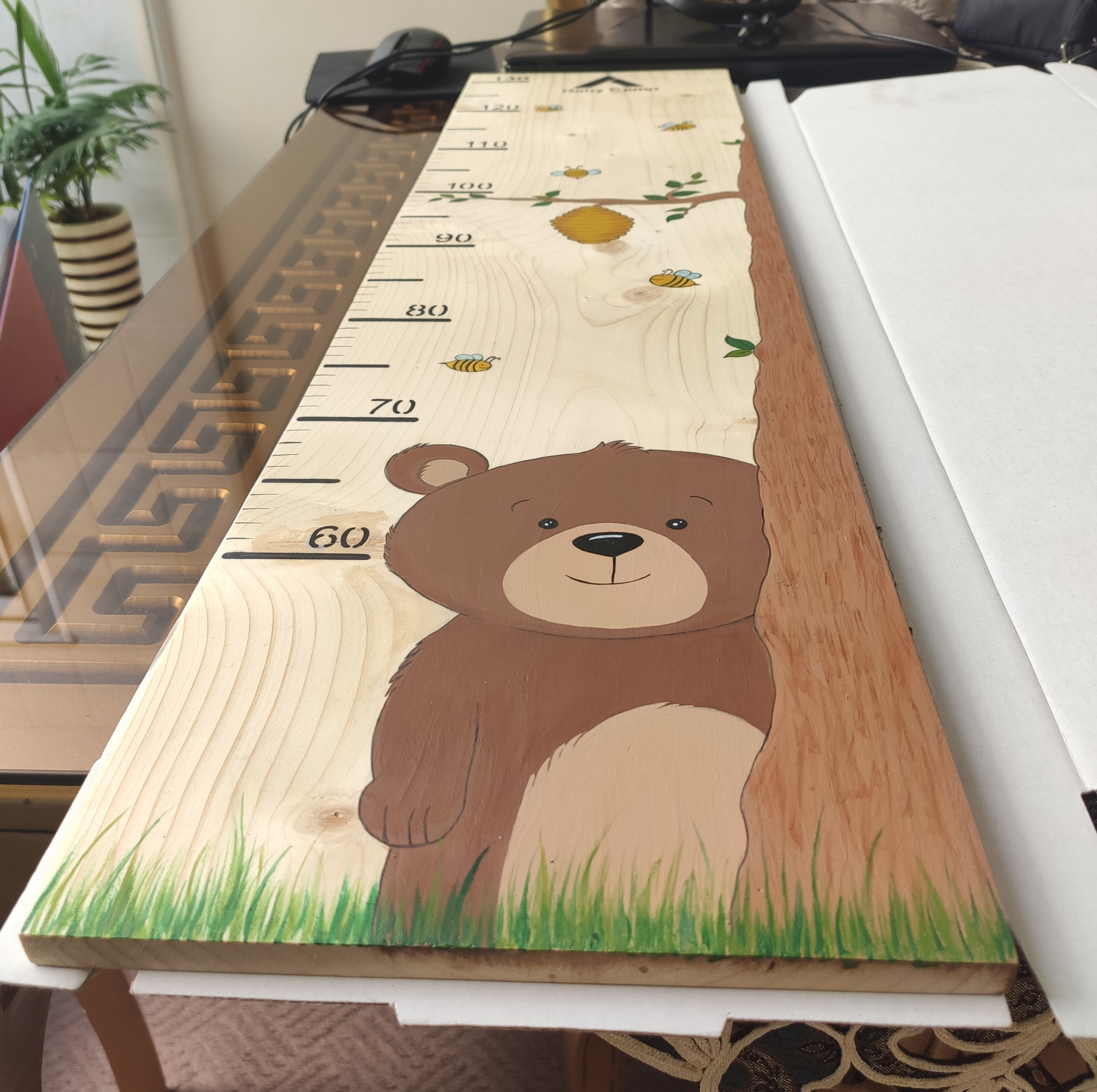 متر اندازه‌گیری کودک مدل خرسی