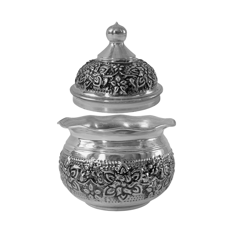 قندان مسی مدل قلم زنی کد ZH445