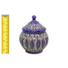 قندان میناکاری اسماعیلی مدل درب دار خانه بندی کد 841159-4
