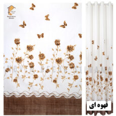 پرده نوین دکور سیلوانا مدل رز 4020 سایز 280x300 سانتی‌متر