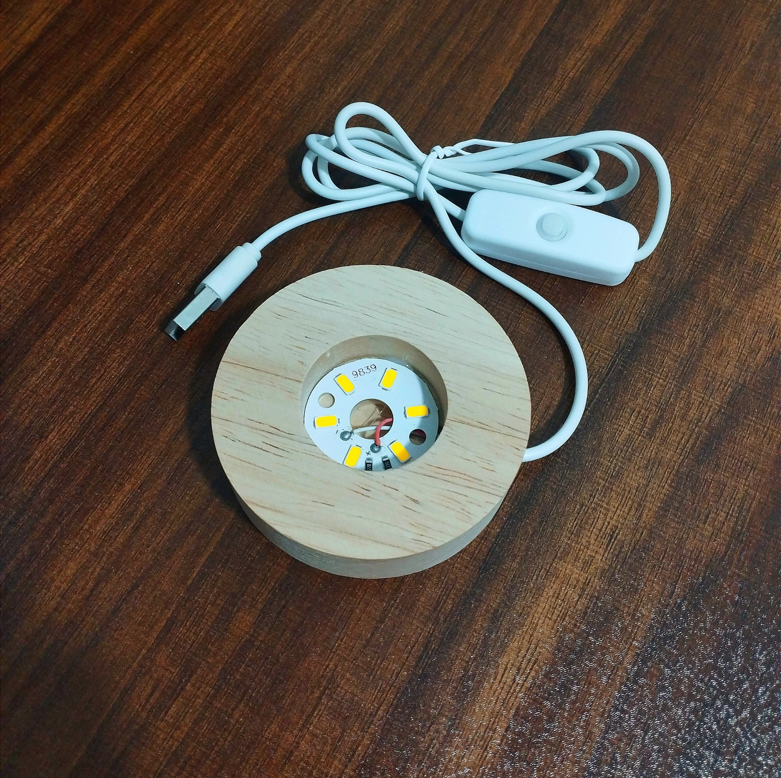 چراغ خواب مدل گوی کریستالی ابر بارون 3D