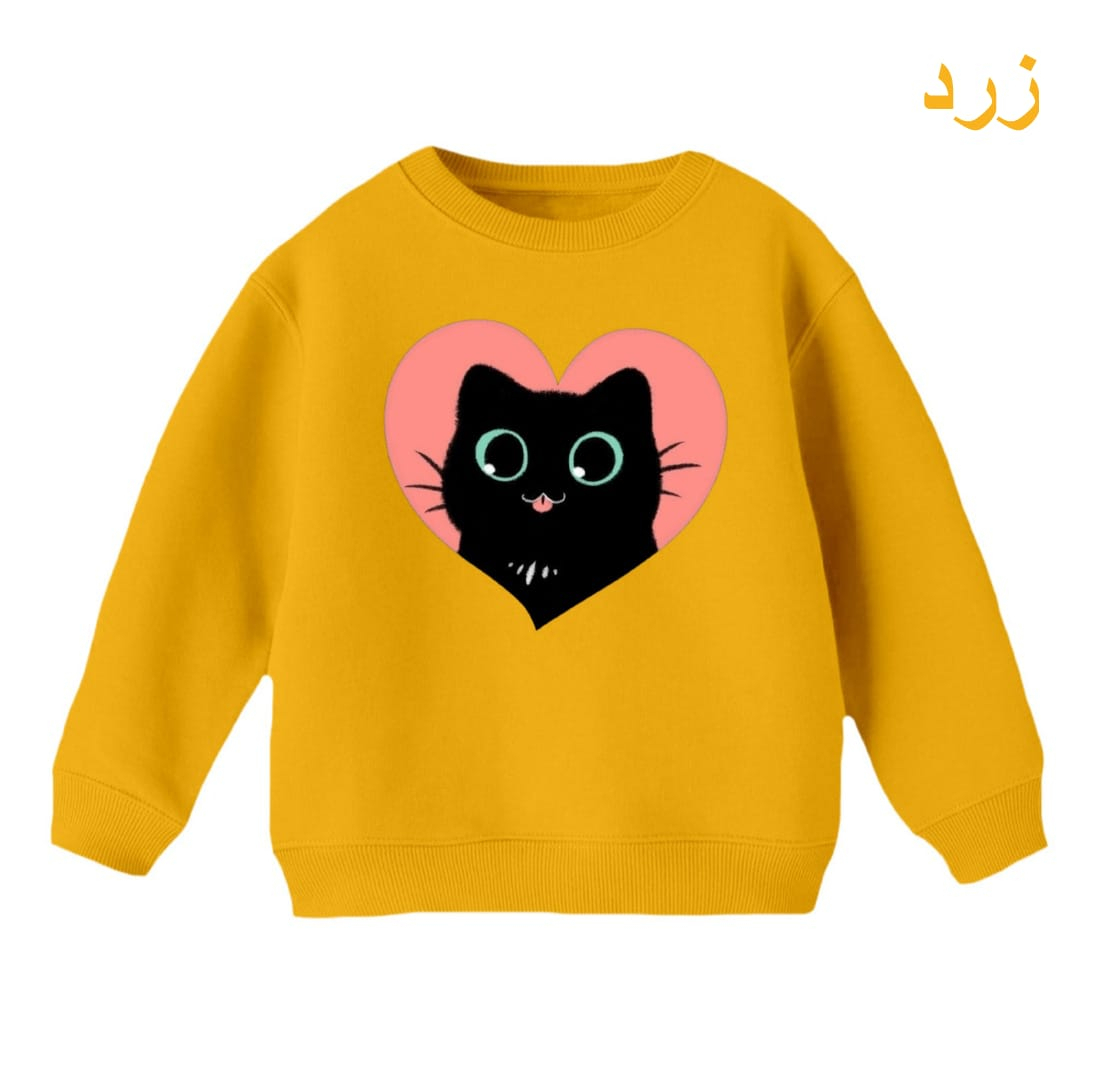 سویشرت بچگانه مدل گربه کد 6