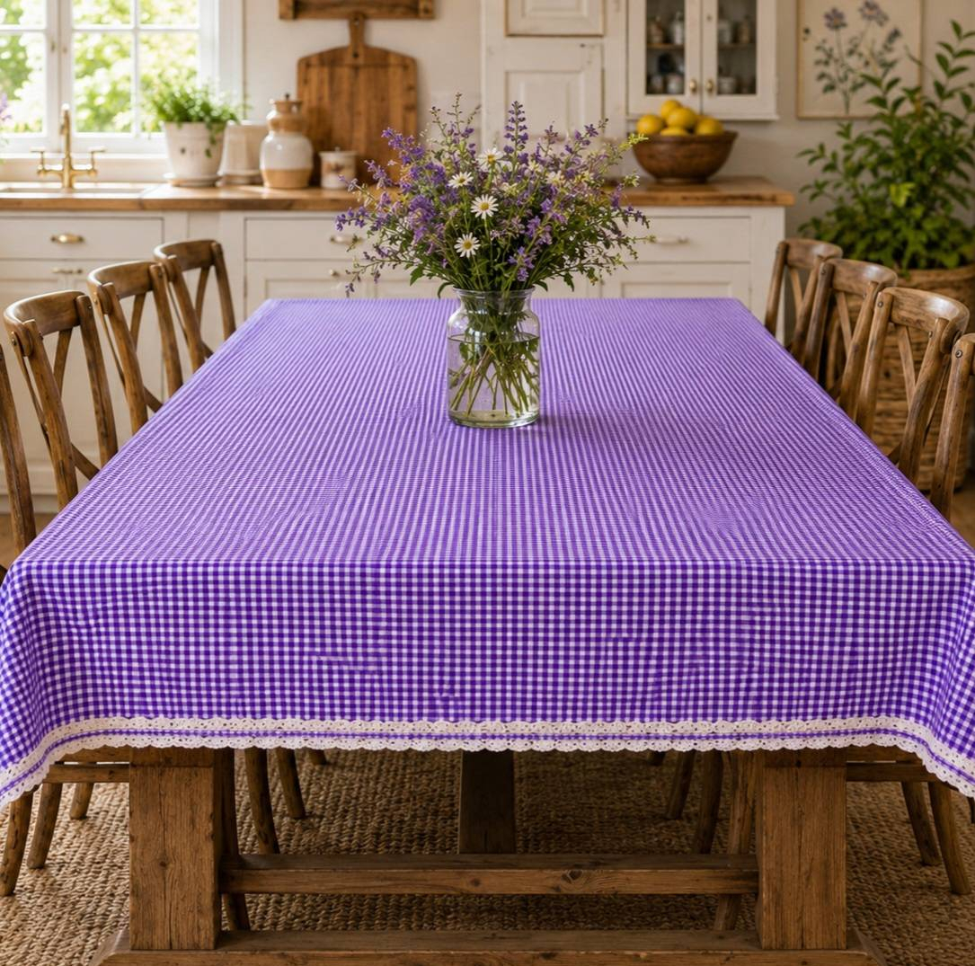 رومیزی مدل چهار خانه طرح آزاد سرا سایز 100x75 سانتیمتر