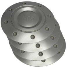 کاپ و صفحه پشت رینگ خودرو چیکال مدل بشقابی کره ای کد V-243 مناسب برای پراید بسته 4 عددی