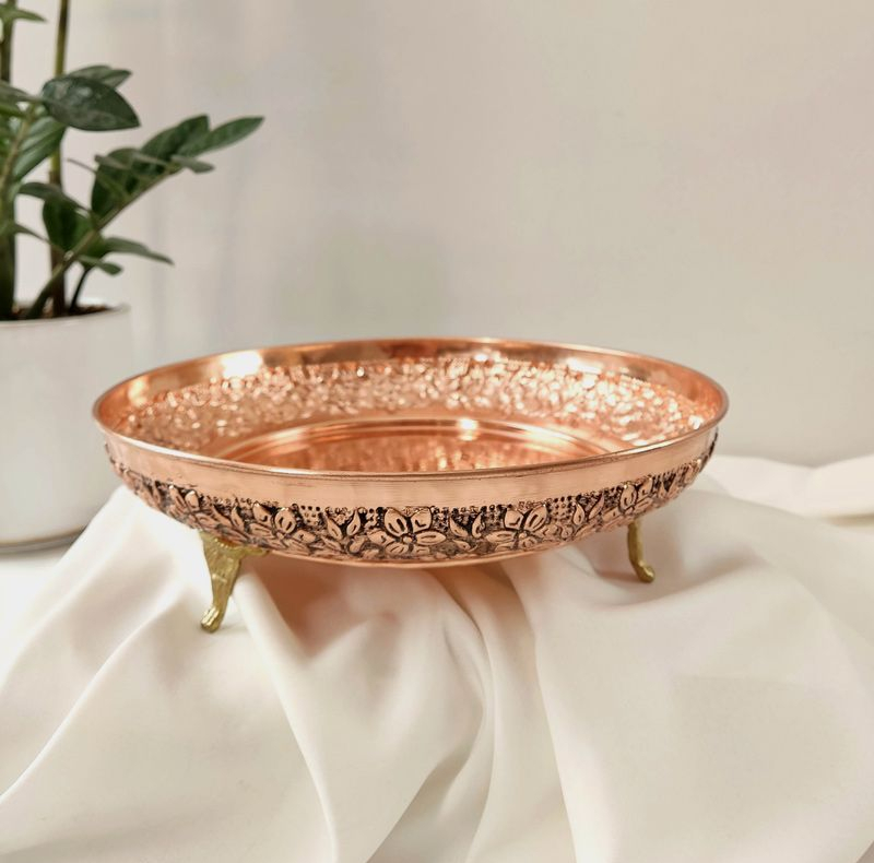 شیرینی خوری مسی مدل اطلس کد ZH434.2
