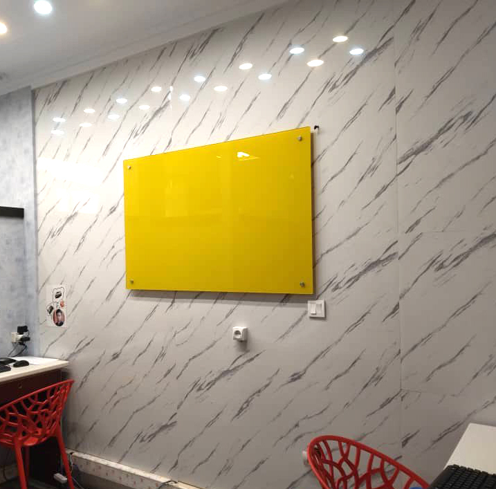 تخته وایت برد شیشه ای عکسنگ مدل LACOBEL-12060 سایز 120x60 سانتی متر