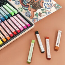 پاستل گچی 36 رنگ فابرکاستل مدل creative