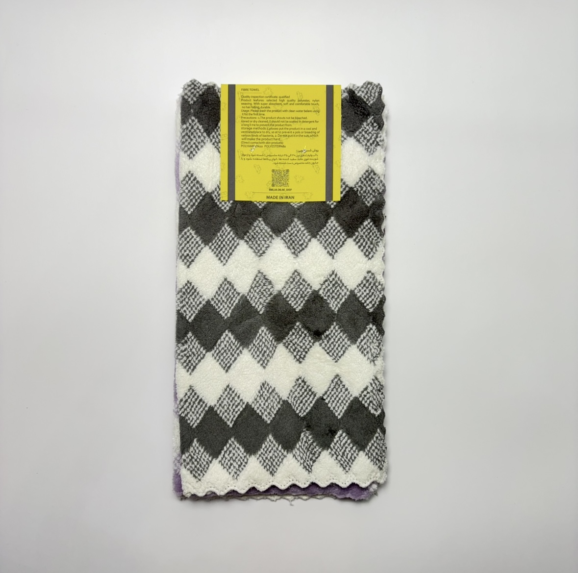 دستمال سرامیک و پولیش خودرو میلان مدل پولیشی لوزی بسته 5 عددی