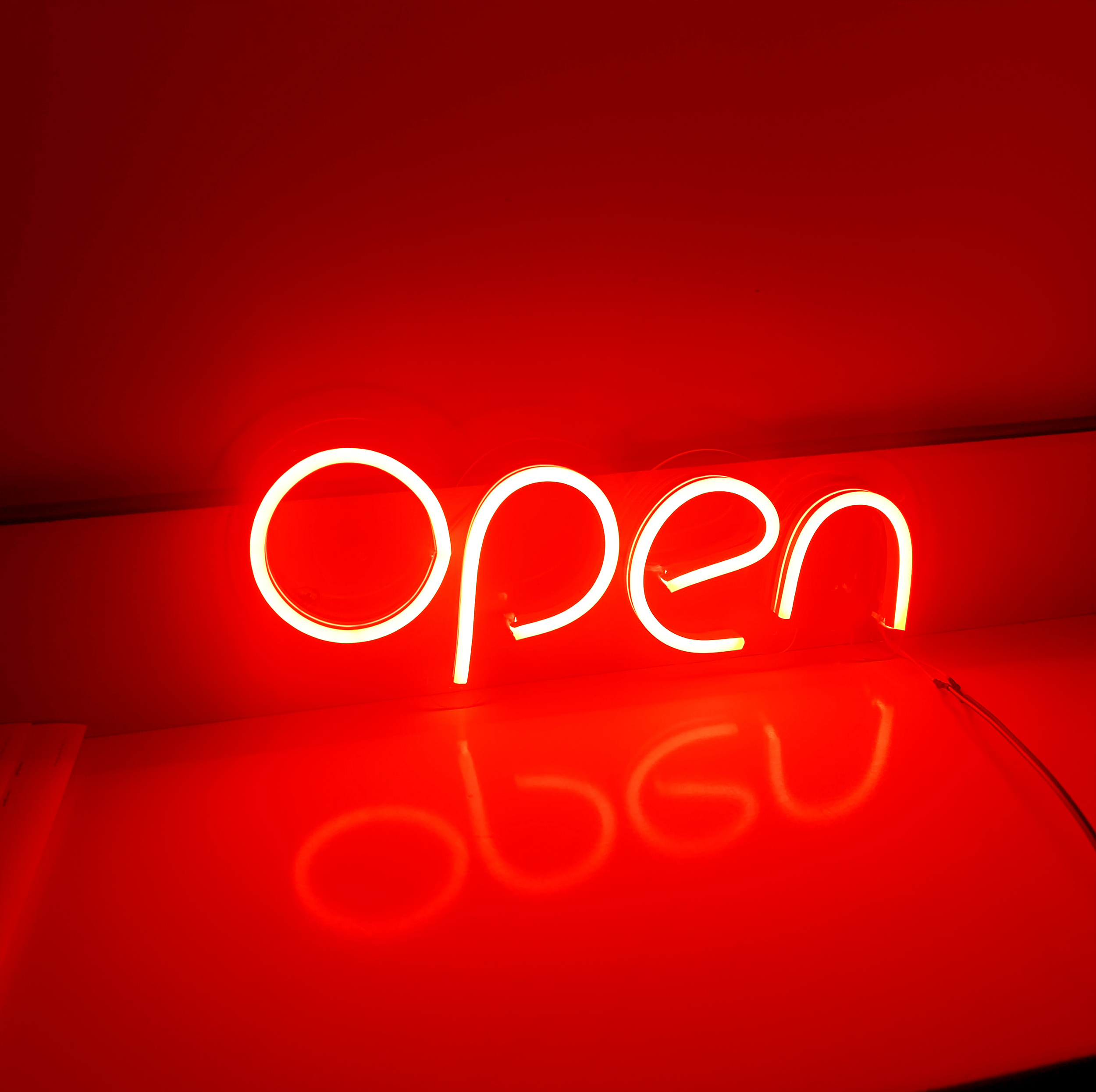 تابلو نئون فلکسی طرح Open مدل O1