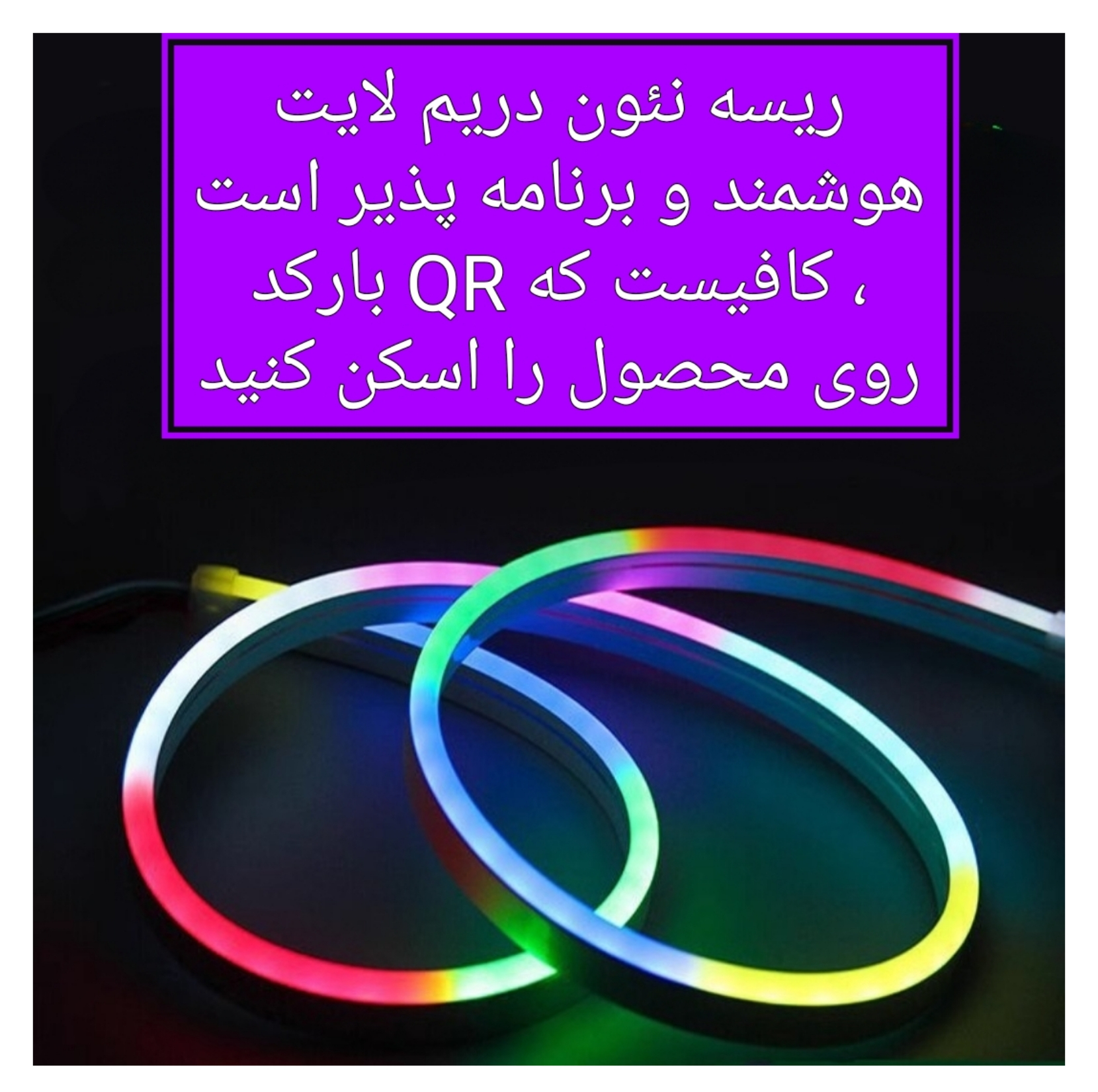 ریسه نئون دریم لایت مدل برنامه پذیر طول ۵متر به همراه آداپتور
