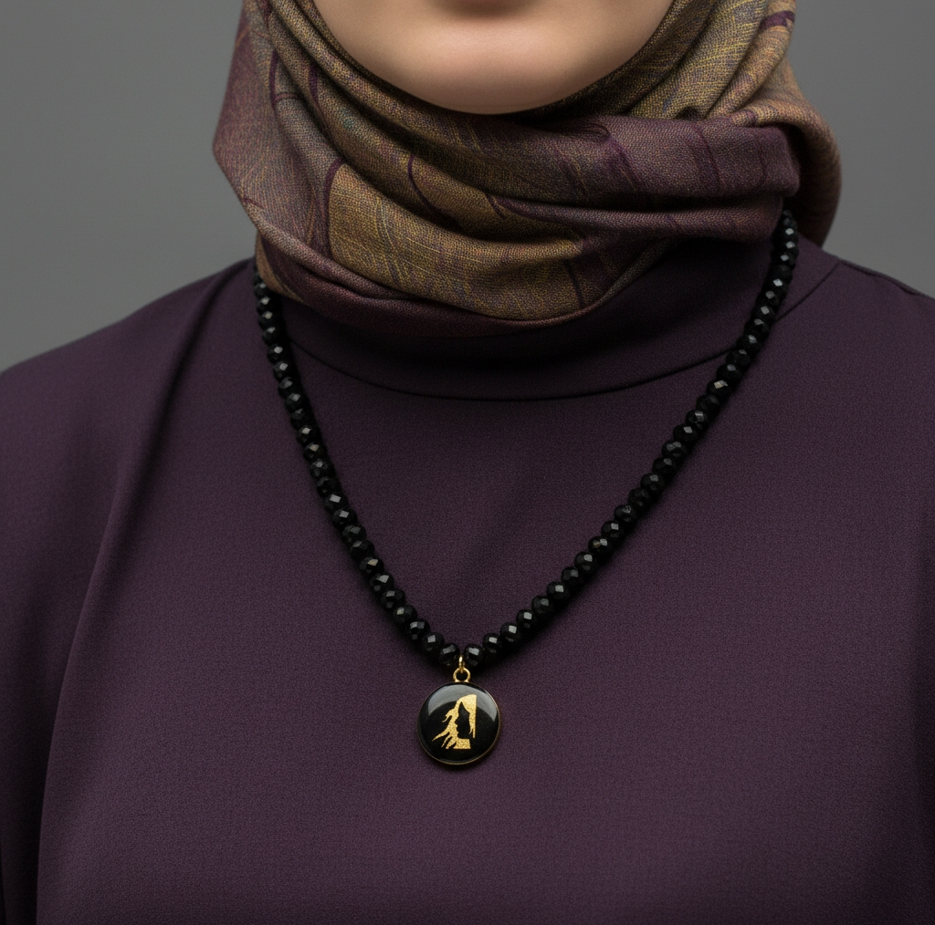 گردنبند زنانه آلتین هنر مدل ماه شهریور