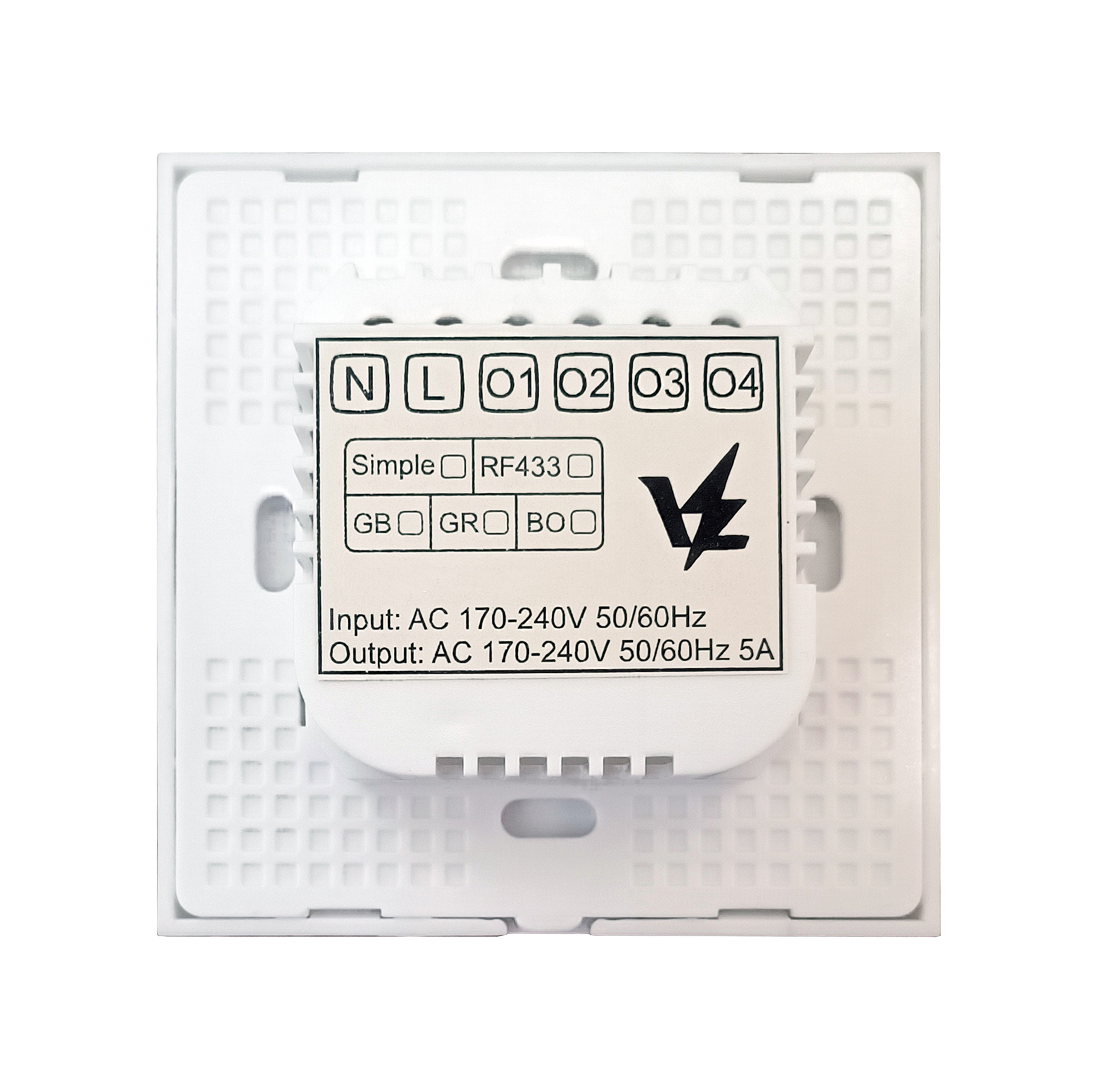 کلید لمسی تک پل مدل VL-RF433W