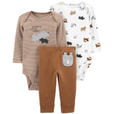 ست 3 تکه لباس نوزادی کارترز طرح Animals کد M554