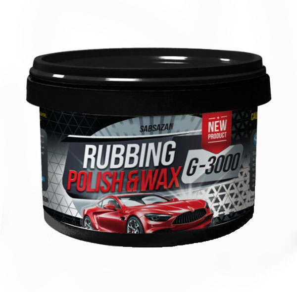 پولیش واکس بدنه خودرو ساب سازان مدل RUBBING-G3000 وزن 500 گرم