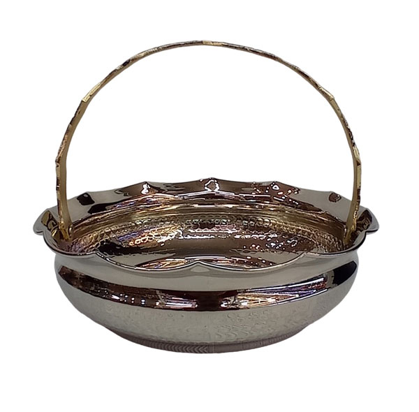 میوه خوری مسی مدل سبد دسته دار کد ZH319.2