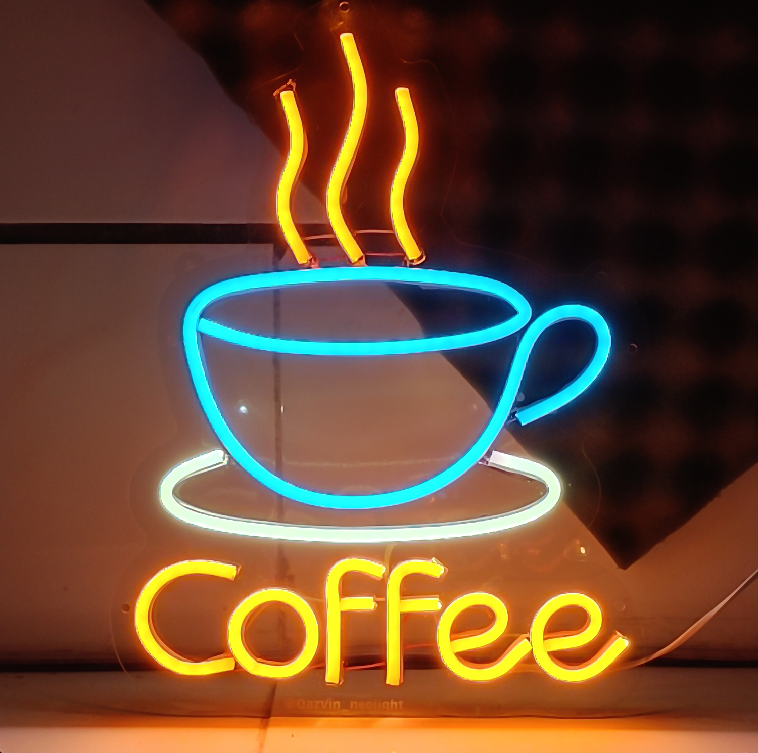 چراغ نئونی طرح coffee کد CO33X24
