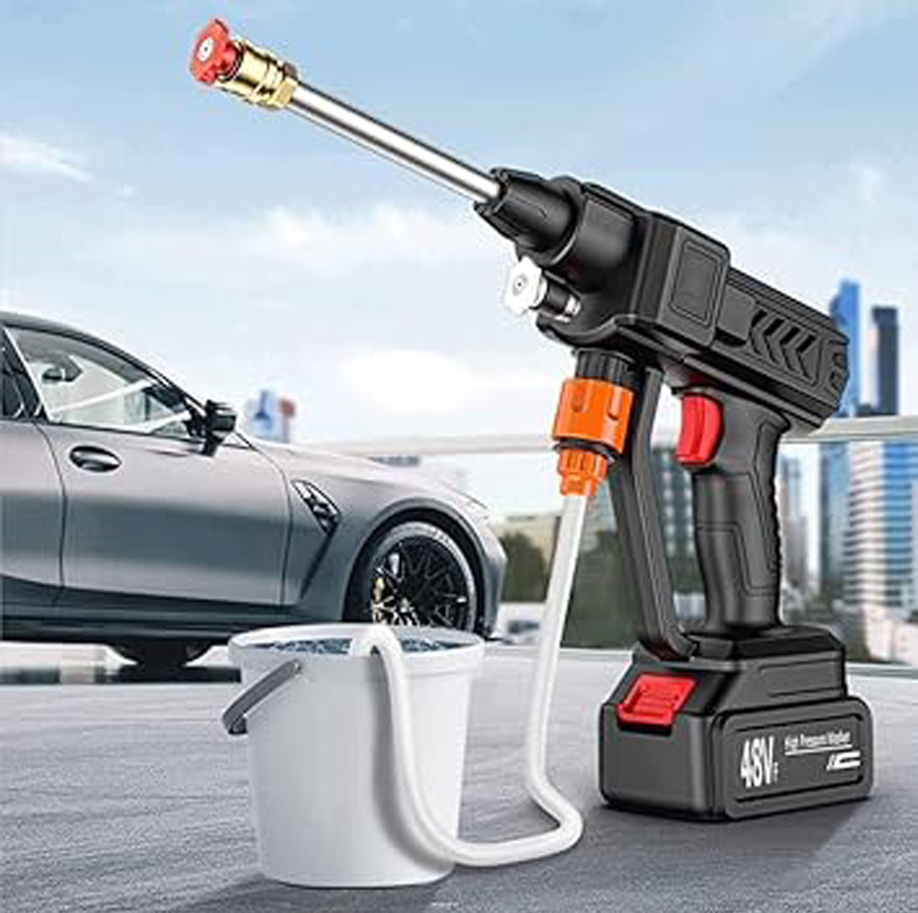 کارواش شارژی مدل cleaning gun