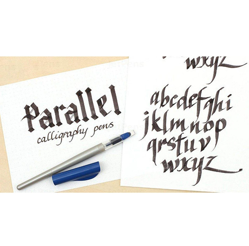قلم خوشنویسی پایلوت مدل parallel کد P6321 به همراه جوهر یدک مجموعه 5 عددی