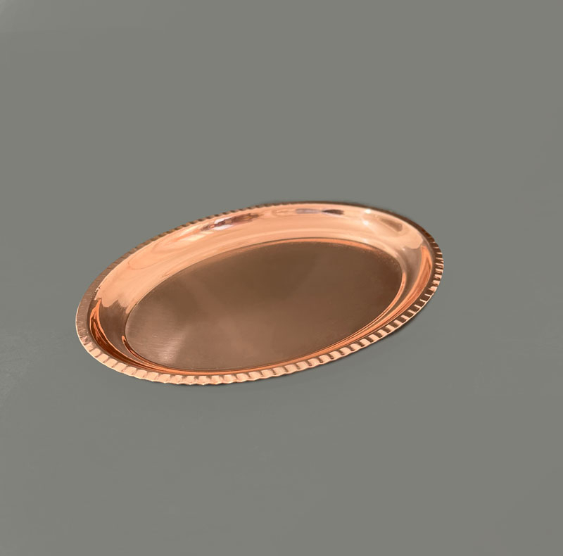 سینی مسی مدل بیضی کد ZH377.1