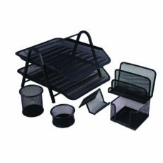 ست لوازم اداری رومیزی کرونا مدل C-01 کد 150304 بسته 6 عددی