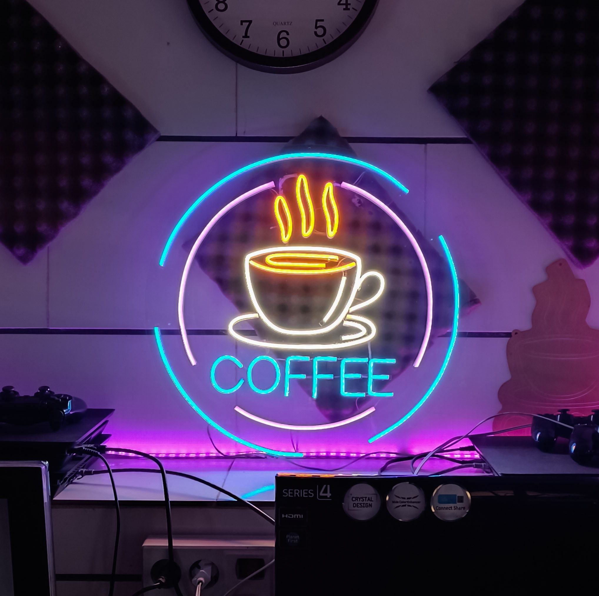 چراغ نئونی طرح coffee کد CO2025