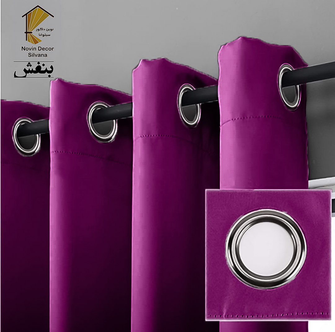 پرده نوین دکور سیلوانا مدل کتان NY31 سایز 280x140 سانتی‌متر