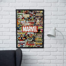 تابلو مدل دیواری طرح لوگو مارول | Marvel کد FD182
