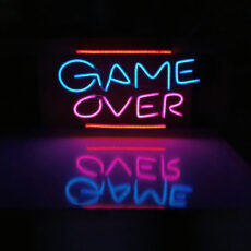 چراغ نئونی طرح Game Over کد 2025