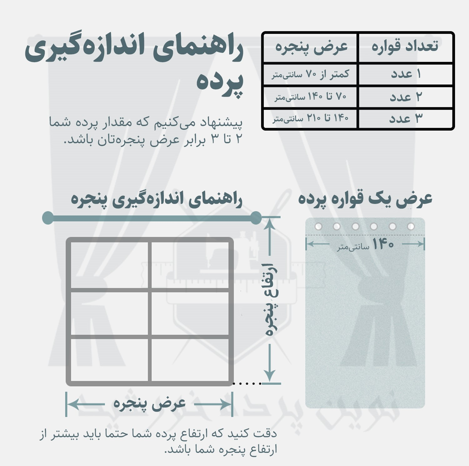 پرده نوین پرده خورشید مدل کتان GB311  سایز 280x140 سانتی‌متر