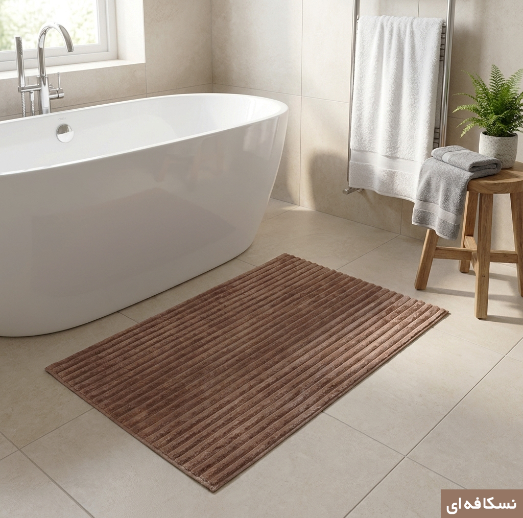 پادری وینوما مدل سرویس بهداشتی و حمام 4 لایه مخمل ویژه سایز 70x45 سانتی‌متر مناسب برای فضای داخلی