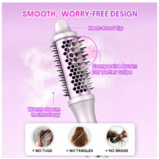 دستگاه حالت‌دهنده مو شیگلم مدل Hydra Shot Steam Blowout Brush Pro سایز 38 میلی‌متر با تکنولوژی ضد وز و منبع انرژی برق